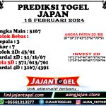 PREDIKSI JAPAN 18 FEBRUARI 2024