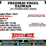 PREDIKSI TAIWAN 27 FEBRUARI 2024