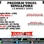 PREDIKSI SINGAPORE 13 MARET 2024