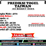 PREDIKSI TAIWAN 23 MARET 2024