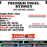 PREDIKSI SYDNEY 09 APRIL 2024