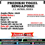 PREDIKSI SINGAPORE 11 APRIL 2024