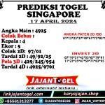 PREDIKSI SINGAPORE 17 APRIL 2024