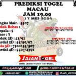 PREDIKSI TOGEL TOTOMACAU 4D P3 17 MEI 2024