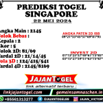 PREDIKSI SINGAPORE 22 MEI 2024