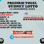 PREDIKSI SYDNEY 10 DESEMBER 2024