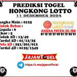 PREDIKSI HONGKONG 11 DESEMBER 2024