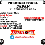 PREDIKSI JAPAN 11 DESEMBER 2024