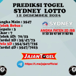 PREDIKSI SYDNEY 12 DESEMBER 2024