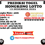 PREDIKSI HONGKONG 13 DESEMBER 2024