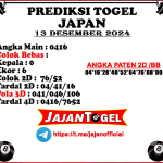 PREDIKSI JAPAN 13 DESEMBER 2024