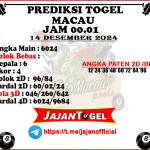 PREDIKSI TOGEL TOTOMACAU 4D P1 14 DESEMBER 2024