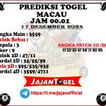 PREDIKSI TOGEL TOTOMACAU 4D P1 17 DESEMBER 2024