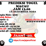 PREDIKSI TOGEL TOTOMACAU 4D P2 18 DESEMBER 2024