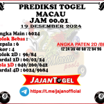 PREDIKSI TOGEL TOTOMACAU 4D P1 19 DESEMBER 2024