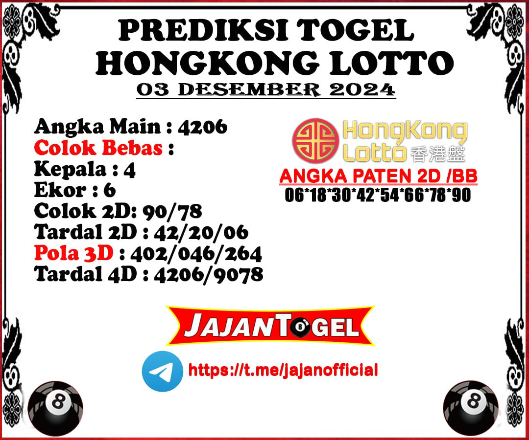 PREDIKSI HONGKONG 04 DESEMBER 2024