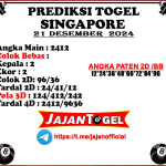 PREDIKSI SINGAPORE 21 DESEMBER 2024