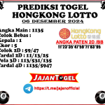 PREDIKSI HONGKONG 06 DESEMBER 2024