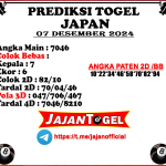 PREDIKSI JAPAN 07 DESEMBER 2024